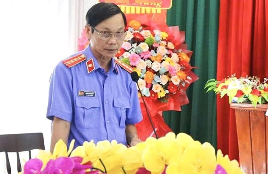 Ông Trần Quang Minh, nguyên Phó Viện trưởng Viện KSND tỉnh Quảng Ngãi (cũ). Ảnh: Viện KSND Quảng Ngãi.