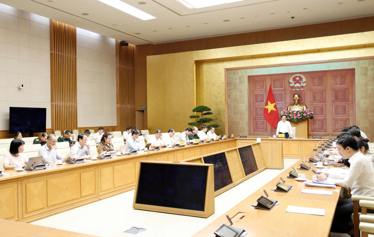 Phó Thủ tướng Hồ Quốc Dũng chủ trì Hội nghị sơ kết tình hình thực hiện Công điện 38/CĐ-TTg của Thủ tướng Chính phủ - Ảnh: VGP/Gia Huy