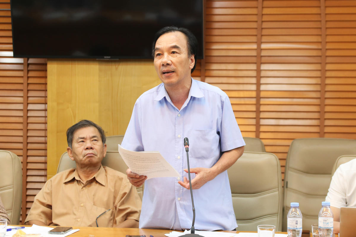 TS Ngô Sách Thực - Chủ tịch Hội Bảo trợ người khuyết tật Việt Nam&nbsp;phát biểu tại Hội nghị.