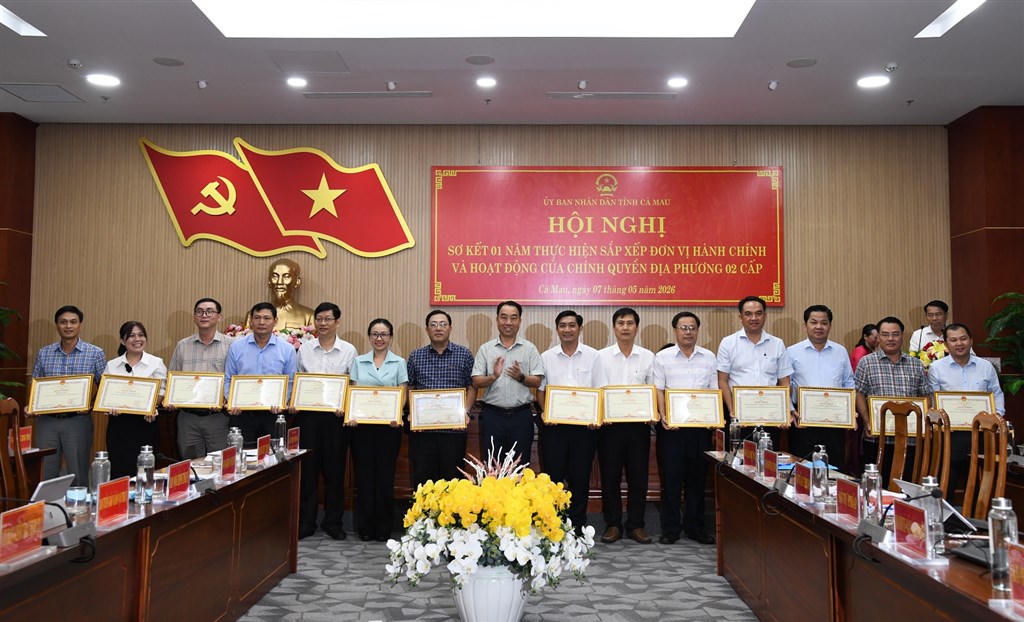 Xã Vĩnh Phước là một trong những địa phương tốp đầu có thành tích xuất sắc trong công tác tham mưu&nbsp;thực hiện chính quyền địa phương&nbsp;2 cấp được Chủ tịch UBND tỉnh Cà Mau khen thưởng. Ảnh: Nguyên Du