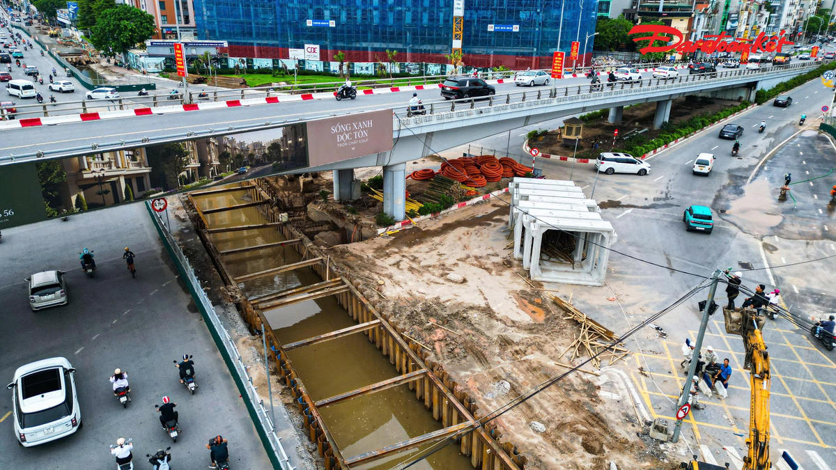 Sau 8 tháng thi công, hầm chui 750 tỷ đồng tại cửa ngõ phía Đông Hà Nội thi công thế nào?