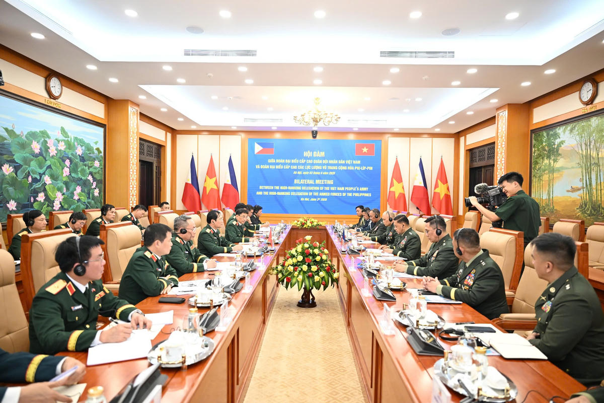 Quang cảnh buổi hội đàm. Ảnh: Tuấn Huy