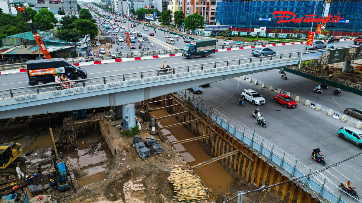 Sau 8 tháng thi công, hầm chui 750 tỷ đồng tại cửa ngõ phía Đông Hà Nội thi công thế nào?