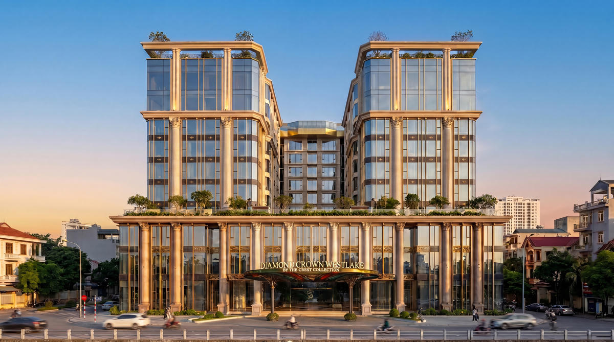 Diamond Crown Westlake – Dự án đầu tiên tại Việt Nam mang thương hiệu The Crest Collection của The Ascott Limited