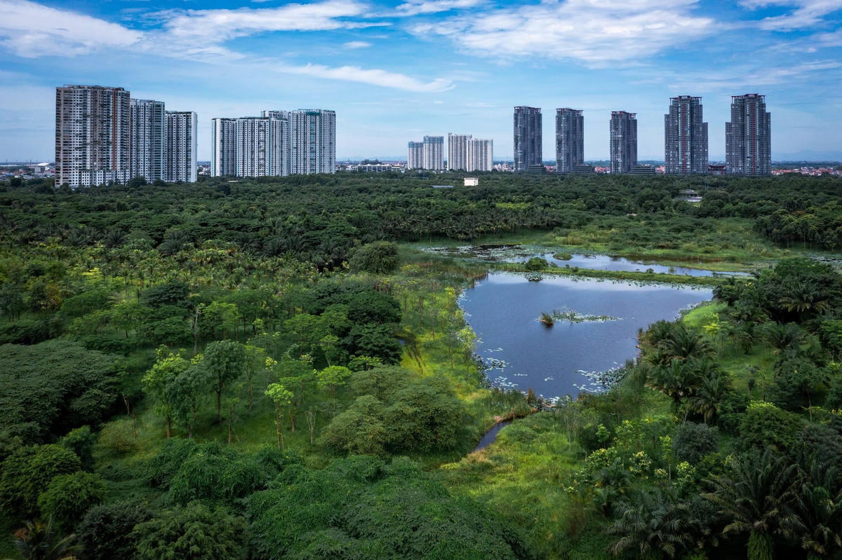 Một góc thành phố xanh Ecopark Hưng Yên