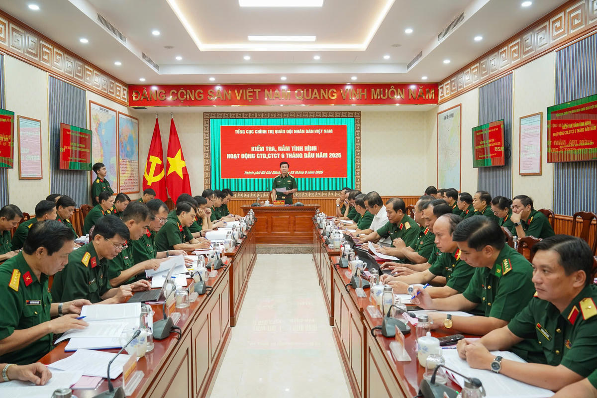Tổng Cục Chính trị kiểm tra công tác Đảng, công tác chính trị tại Bộ Tư lệnh TP Hồ Chí Minh