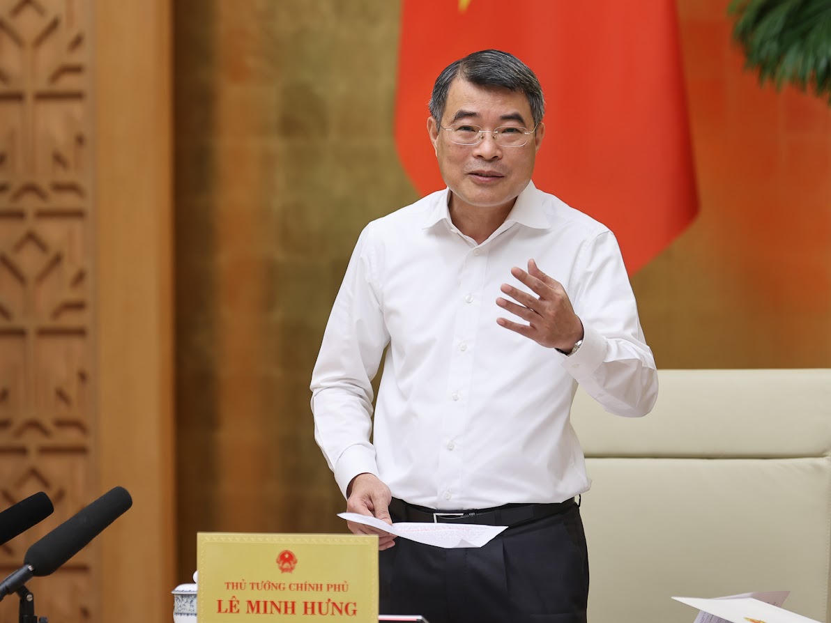 Thủ tướng Lê Minh Hưng phát biểu. Ảnh: Nhật Bắc