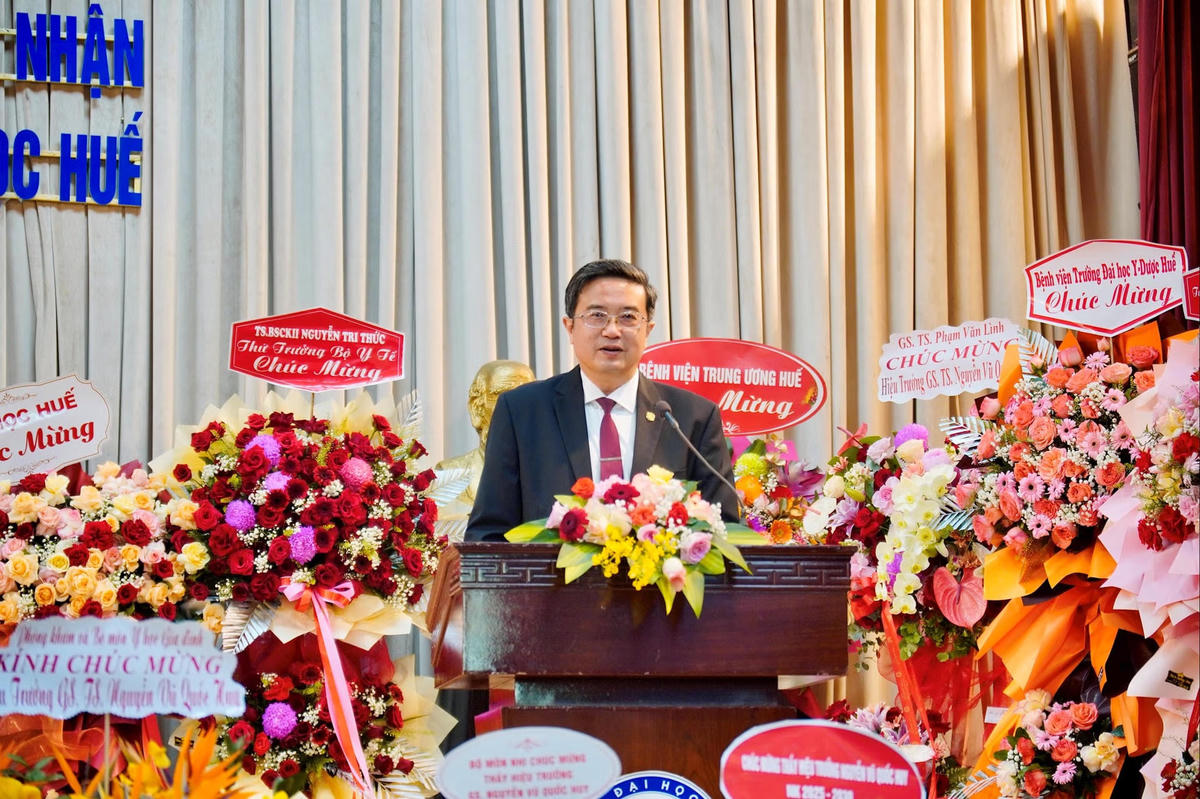 GS.TS Nguyễn Vũ Quốc Huy được giao Quyền Giám đốc Đại học Huế. Ảnh: T.M