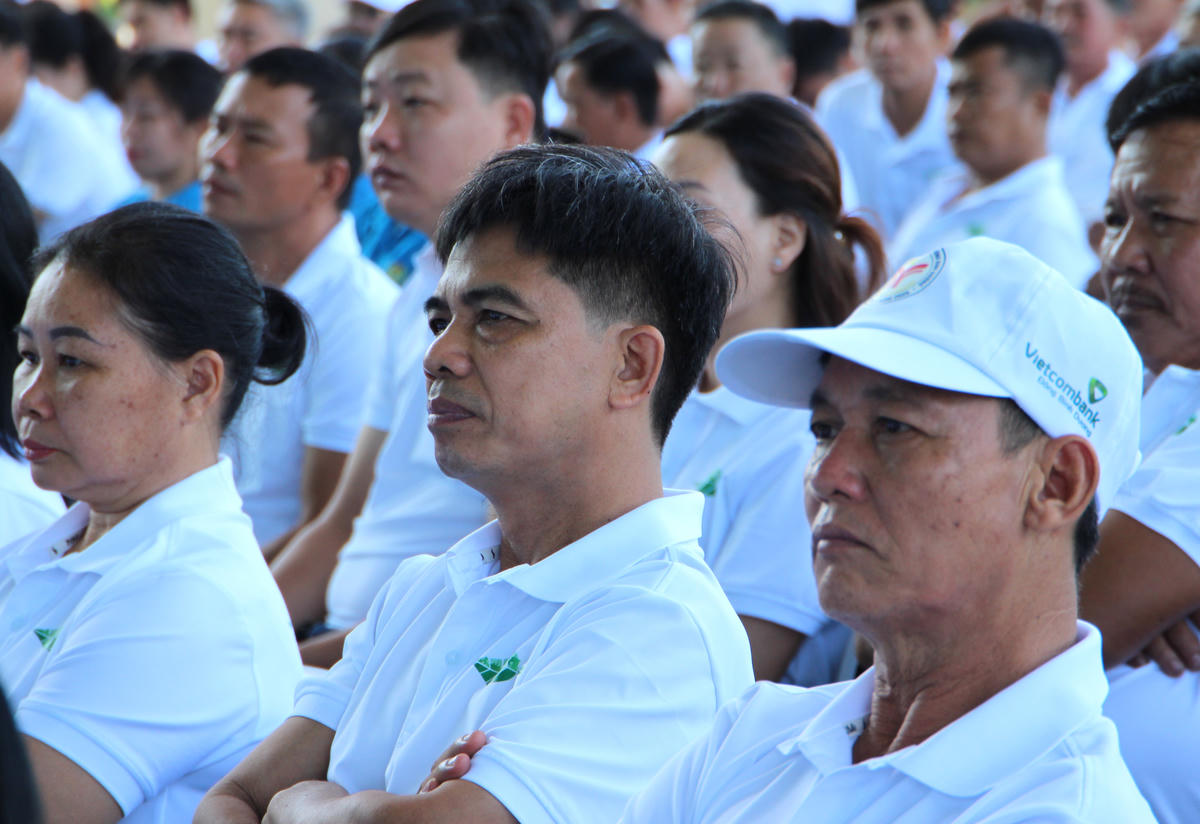 Lãnh đạo TP Hồ Chí Minh và các đại biểu dự buổi lễ. Ảnh: Q.Đ.