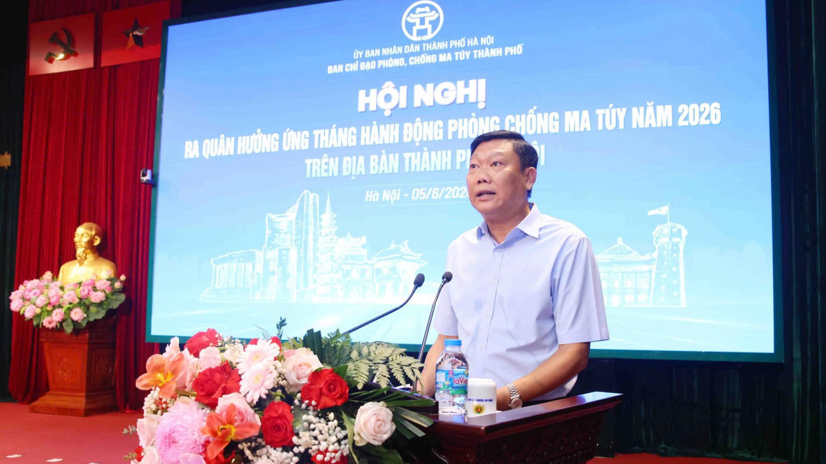 Phó Chủ tịch UBND TP Hà Nội Đỗ Anh Tuấn phát biểu chỉ đạo tại hội nghị. Ảnh: Đạt Lê