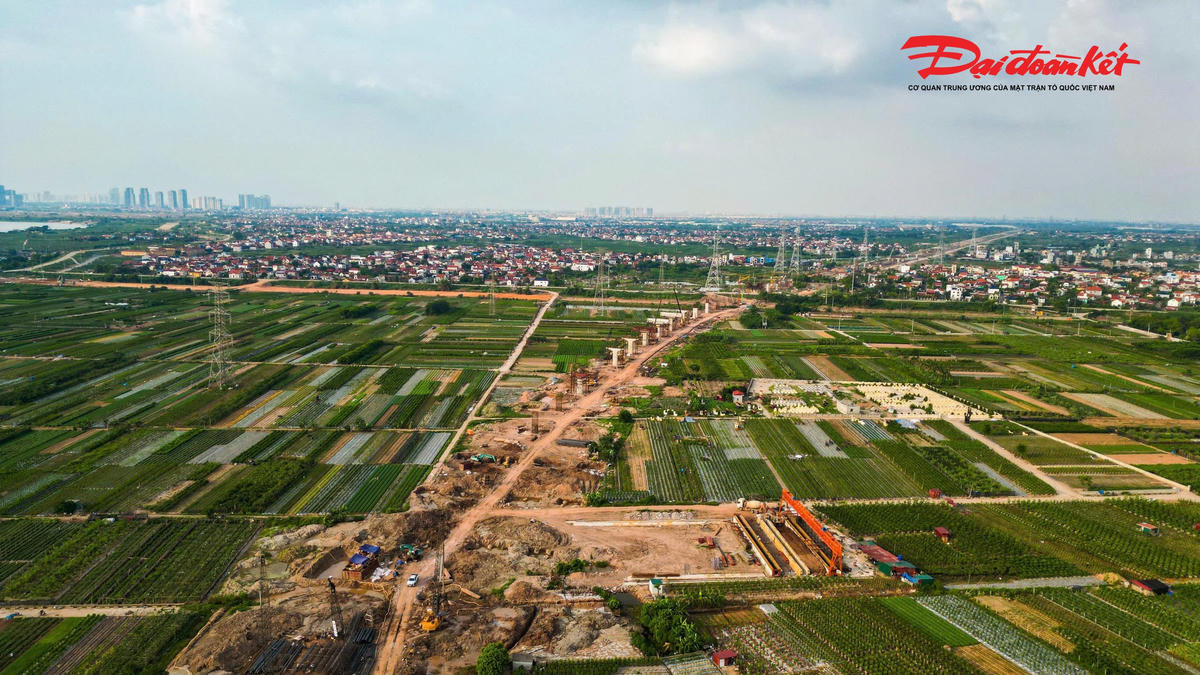 Tăng tốc thi công cầu Mễ Sở, nhiều hạng mục đã thành hình