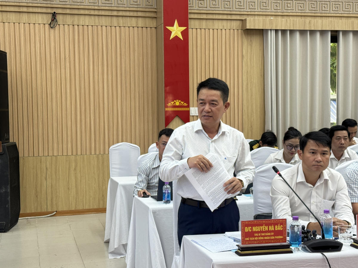 Ông Nguyễn Hà Bắc, Bí thư Đảng ủy phường Hòa Khánh. Ảnh: Nguyễn Tú.