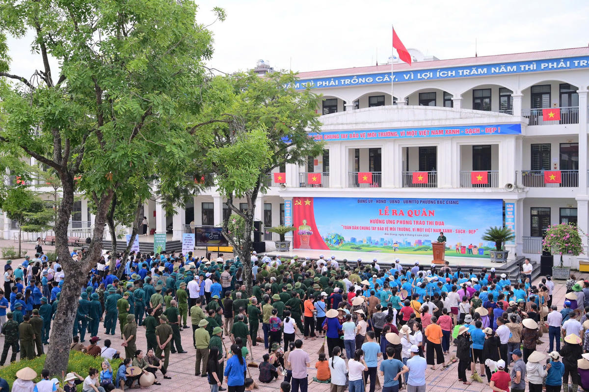 Bắc Ninh đồng loạt tổ chức Lễ ra quân hưởng ứng phong tào thi đua "Toàn dân chung tay bảo vệ môi trường, vì một Việt Nam xanh - sạch - đẹp"