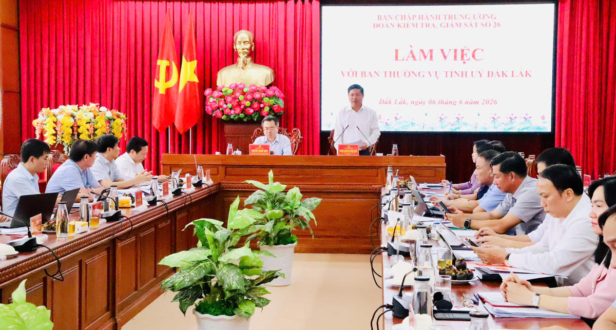 Bí thư Tỉnh ủy Đắk Lắk Lương Nguyễn Minh Triết phát biểu. Ảnh: CL.