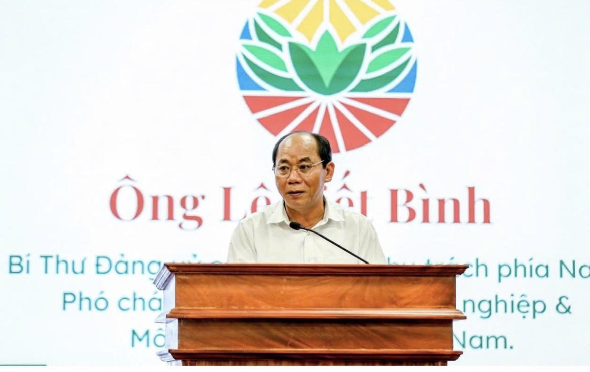Ông Lê Viết Bình - Bí thư Đảng ủy - Phó Chánh văn phòng Bộ Nông nghiệp & Môi trường phụ trách khu vực phía Nam. Ảnh: Thanh Thủy