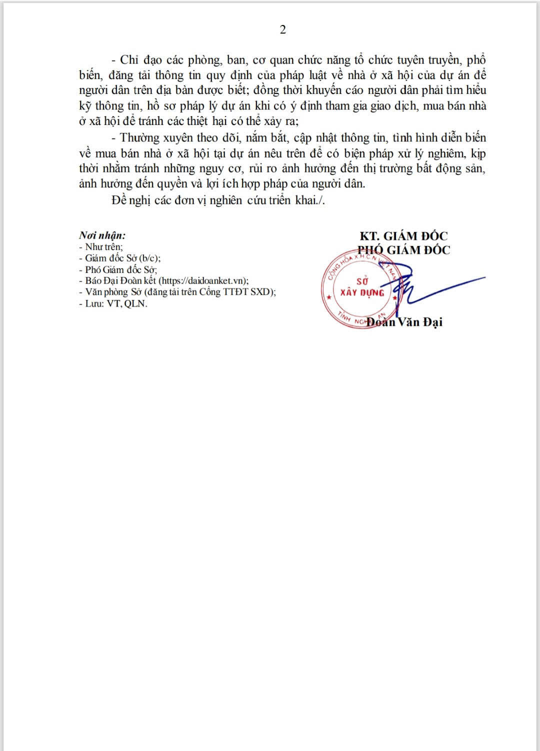 Nhà ở xã hội tại Nghệ An rao bán trên mạng: Sở Xây dựng ban hành văn bản chỉ đạo