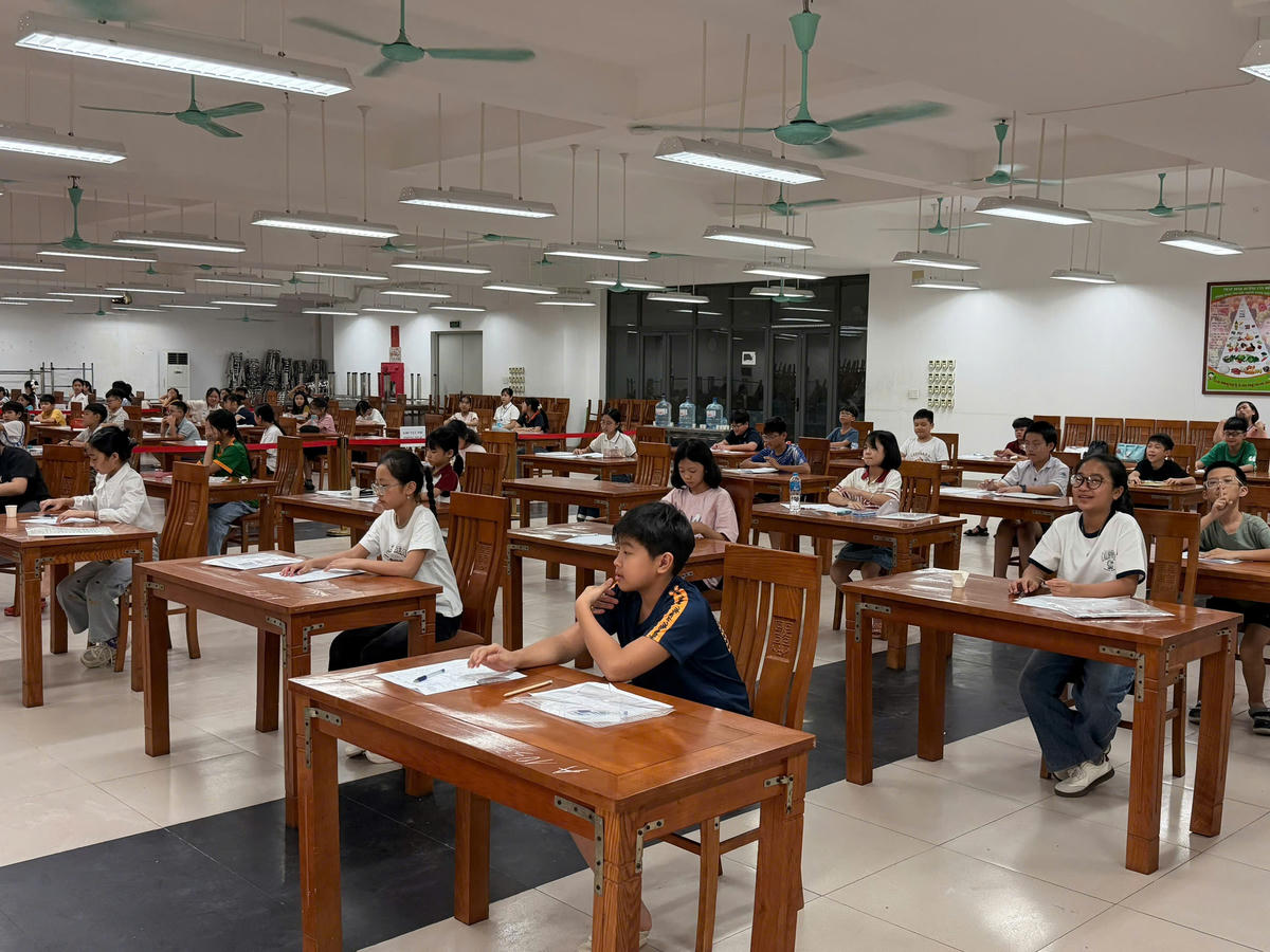 Công tác tổ chức khảo sát tại Trường THCS Lê Lợi được triển khai nghiêm túc, đúng quy trình. Ảnh: NTCC.