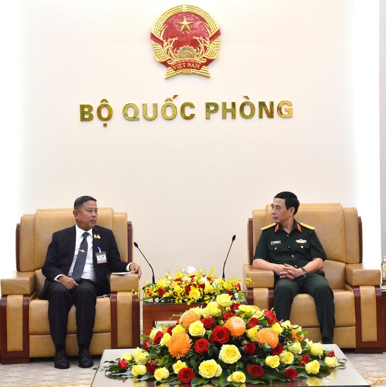 Đại tướng Phan Văn Giang hội kiến Trung tướng Adul Boonthumjaroen - Ảnh: Nguyễn Hoàng