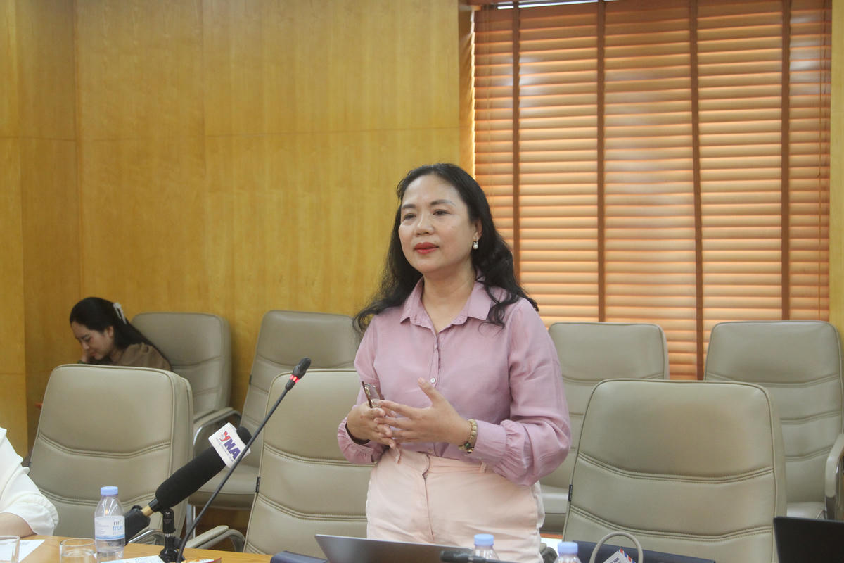 Phó Giáo sư, Tiến sỹ Nguyễn Thị Lan, Phó Trưởng khoa Pháp luật Dân sự, Đại học Luật Hà Nội phát biểu