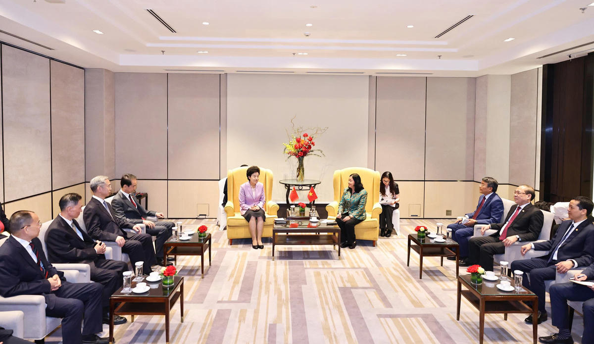 Quang cảnh buổi tiếp.
