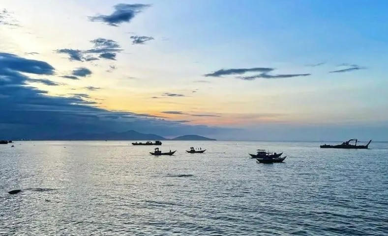 &nbsp;Một góc vùng biển Cửa Đại. Ảnh: MX.