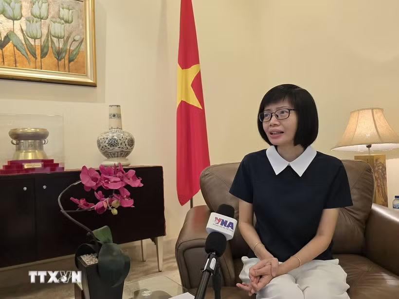 Đại sứ Tôn Thị Ngọc Hương, Trưởng Phái đoàn đại diện thường trực Việt Nam tại ASEAN. (Ảnh: Lê Minh Hưởng/TTXVN).