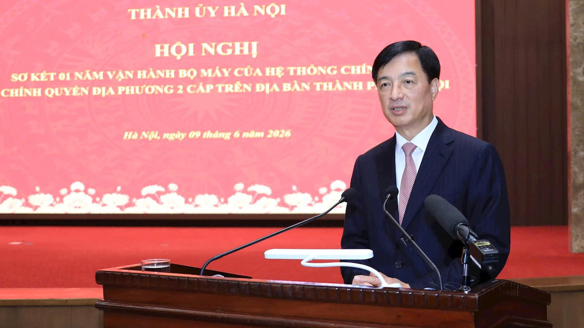 Trưởng ban Tổ chức Trung ương Nguyễn Duy Ngọc phát biểu chỉ đạo tại hội nghị. Ảnh: QT