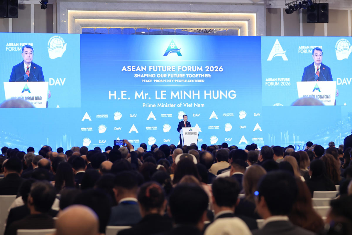 Thủ tướng Chính phủ Lê Minh Hưng phát biểu khai mạc Diễn đàn - Ảnh: Nhật Bắc