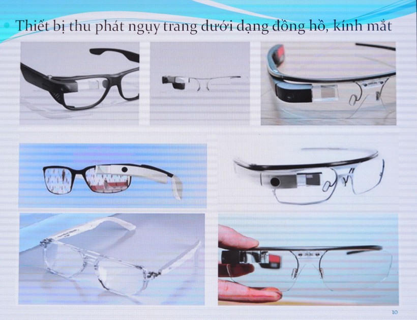 Các thiết bị gian lận thi cử được ngụy trang dưới hình dạng các vật dụng thông thường. Ảnh cơ quan công an.