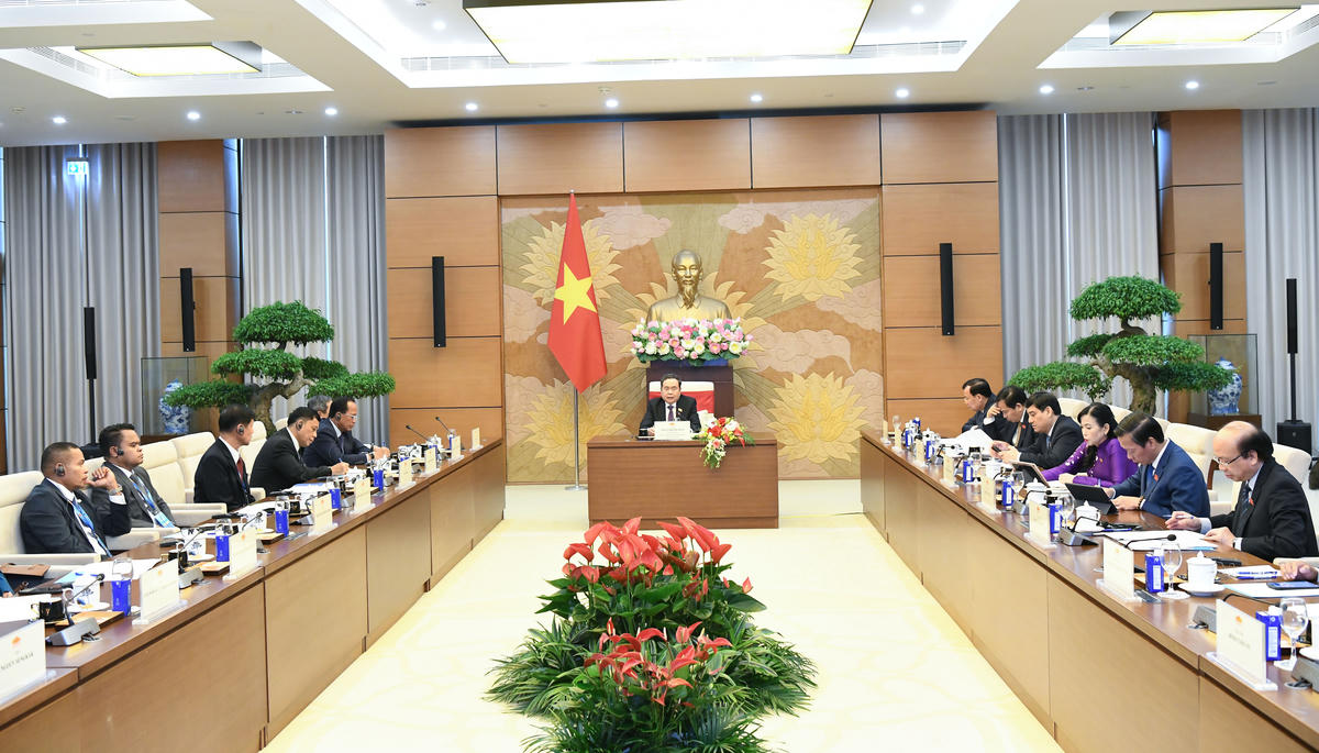 Quang cảnh cuộc tiếp. Ảnh: Lâm Hiển