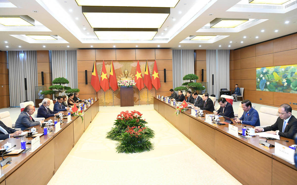 Quang cảnh hội kiến. Ảnh: Lâm Hiển