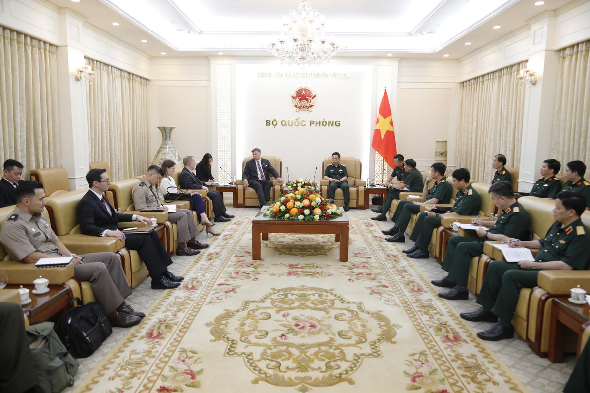 Quang cảnh buổi tiếp. Ảnh: Nguyễn Hoàng