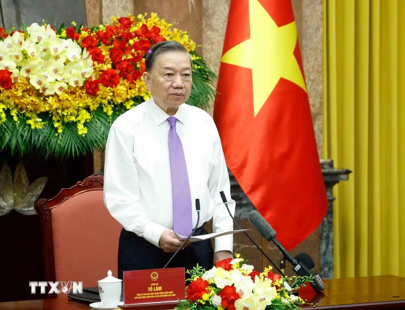 Tổng Bí thư, Chủ tịch nước Tô Lâm phát biểu. (Ảnh: Thống Nhất/TTXVN).