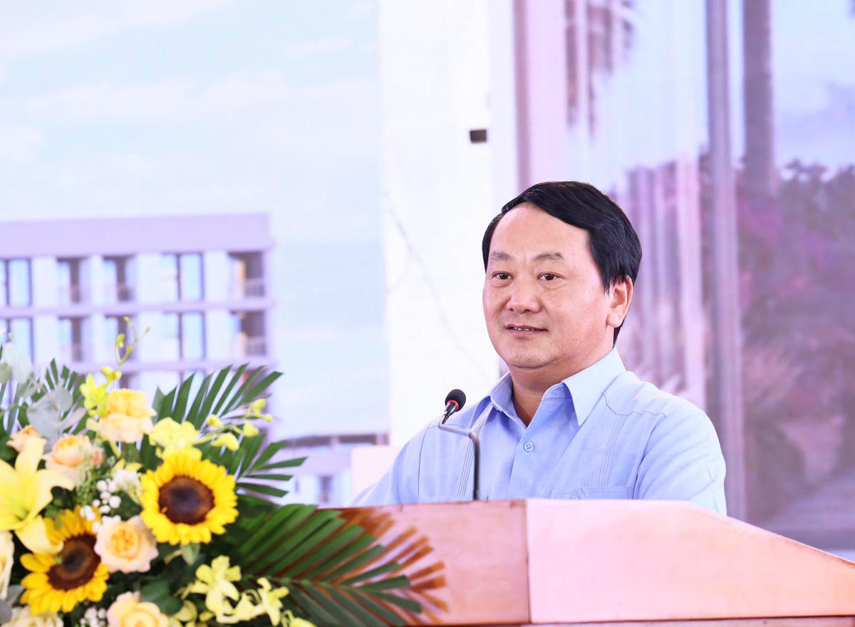 Bí thư Tỉnh ủy Tuyên Quang Hầu A Lềnh phát biểu tại buổi lễ. Ảnh: Công an tỉnh Tuyên Quang.