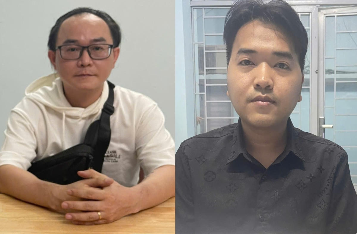 2 đối tượng là mắt xích quan trọng trong đường dây tội phạm. Ảnh: Trần Tuấn.