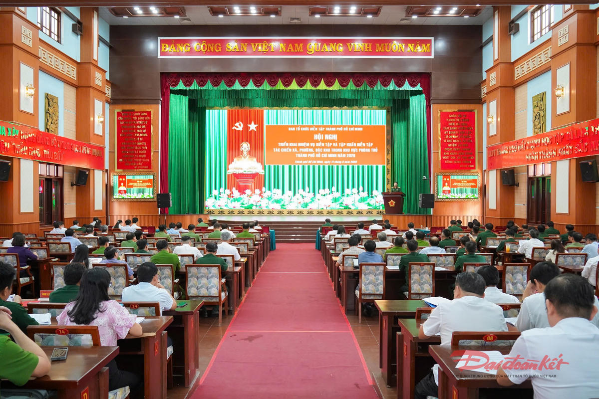 Diễn tập tác chiến trong khu vực phòng thủ TP Hồ Chí Minh