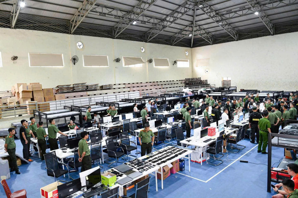 Công an Phú Thọ kịp thời ngăn chặn nhóm đối tượng lừa đảo xuyên quốc gia âm mưu thiết lập trung tâm hoạt động tại Việt Nam. Ảnh: Công an tỉnh Phú Thọ.
