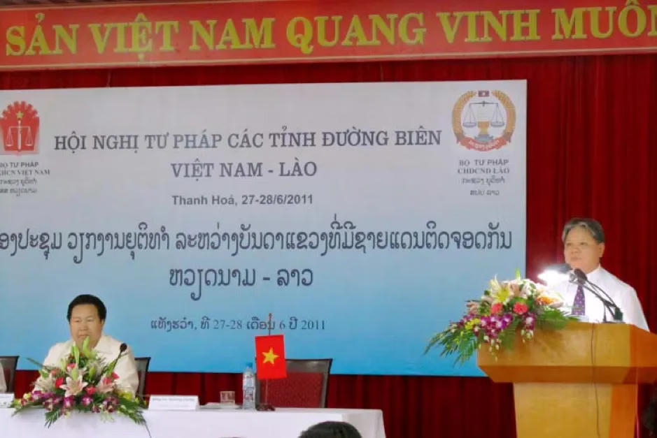 Hội nghị Tư pháp các tỉnh có chung đường biên giới Việt Nam - Lào lần I.