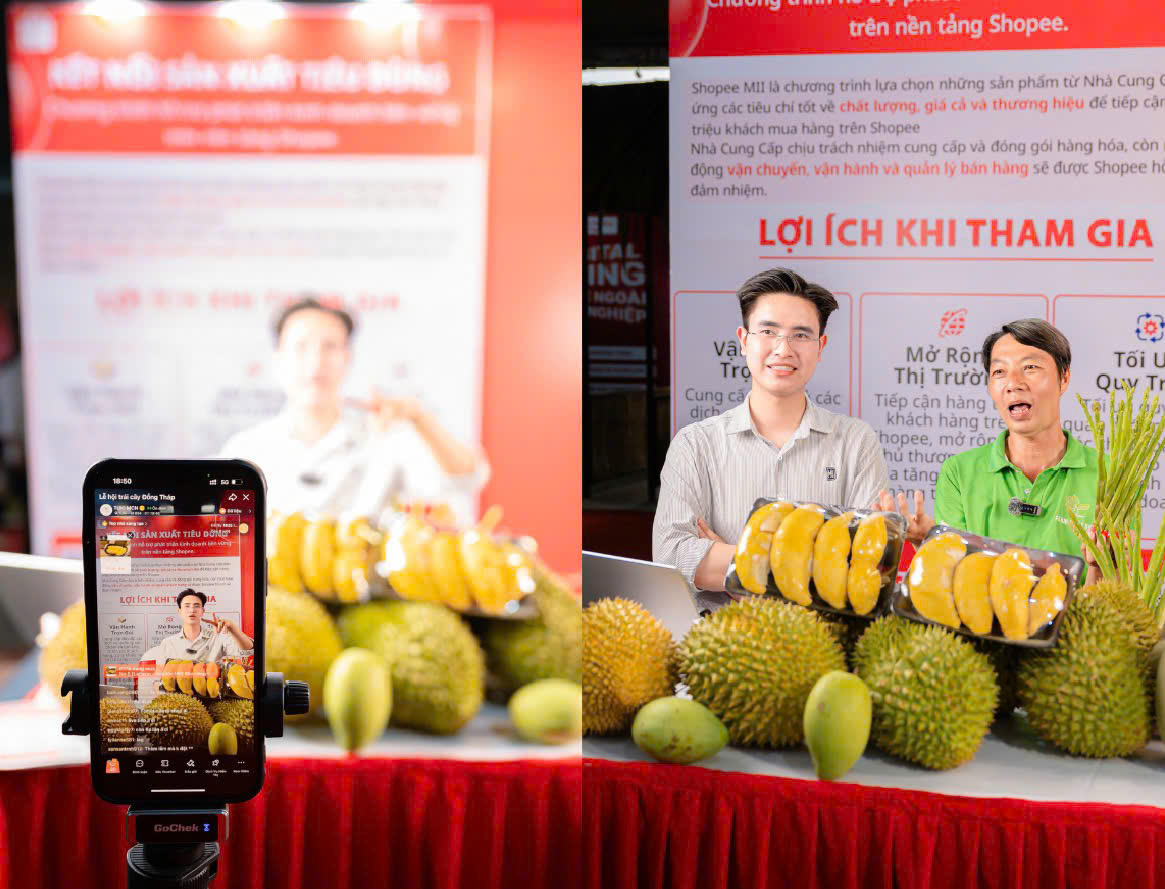 Nhà bán địa phương đã có cơ hội quan sát và tham gia vận hành trực tiếp một phiên livestream trên nền tảng.
