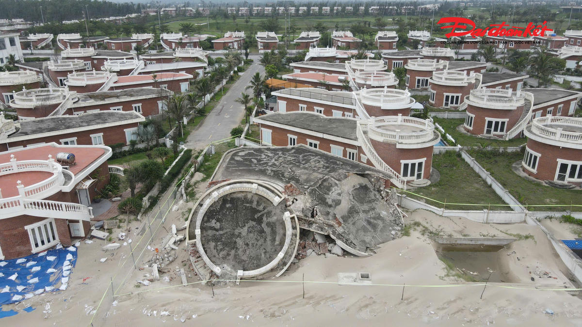 Hà Tĩnh: Giao công an giám định sự cố 23 căn biệt thự đổ sập sau bão