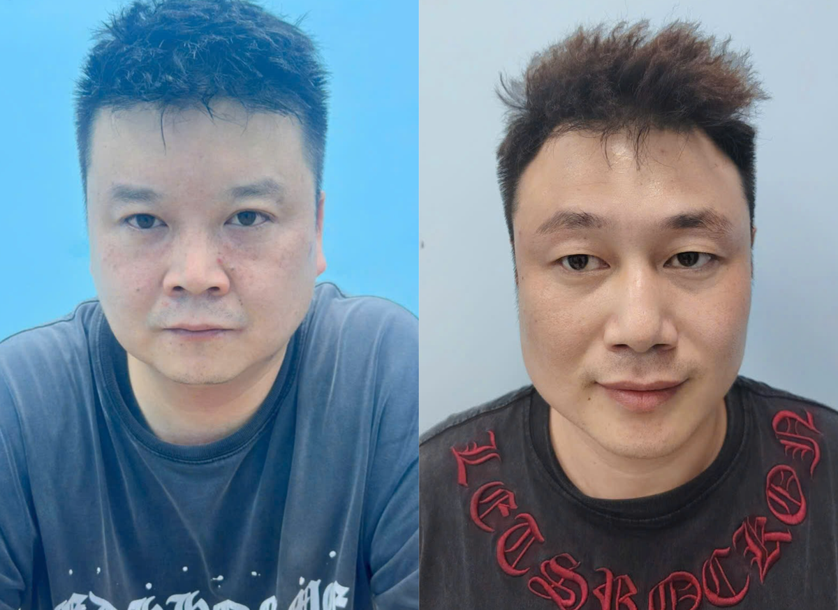 Hai đối tượng gồm: Man Jian Xiang và Liu Hong. Ảnh: CA Đà Nẵng.