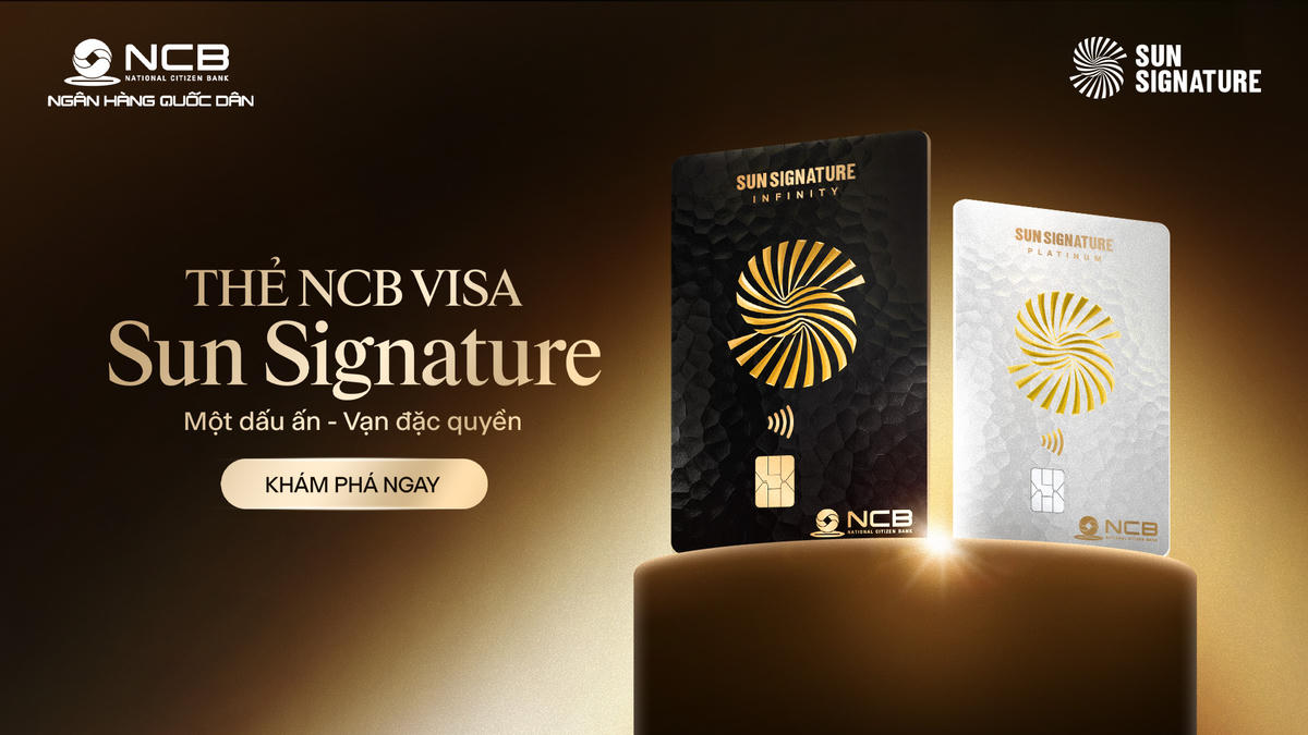 Hội viên Sun Signature đủ điều kiện đã có thể đăng ký phát hành thẻ visa NCB ngay hôm nay trên ứng dụng NCB iziMobile.