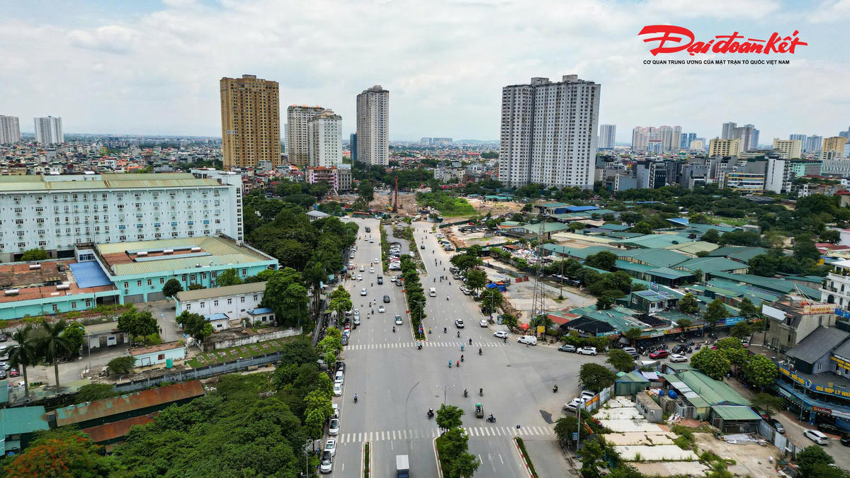 Công trường nút giao Phạm Tu - đường 70 tăng tốc thi công sau khi được bàn giao mặt bằng