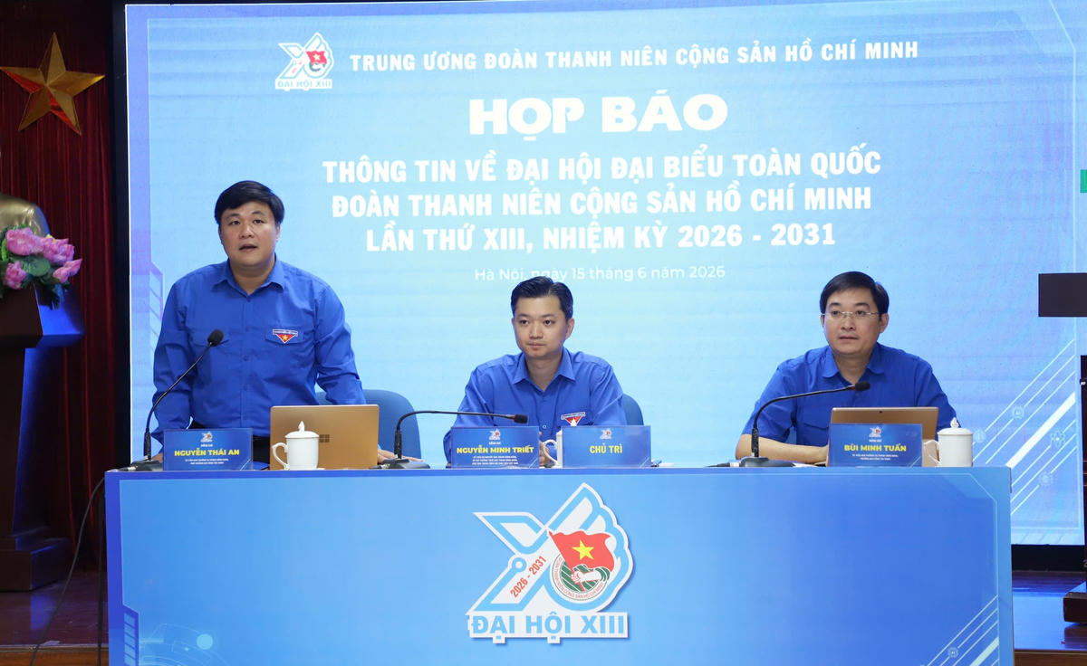 Họp báo Thông tin về Đại hội đại biểu toàn quốc Đoàn TNCS Hồ Chí Minh lần thứ XIII, nhiệm kỳ 2026-2031. Ảnh: PV