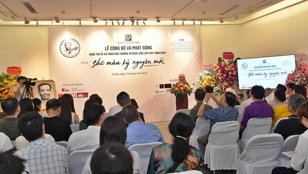 Lễ phát động Cuộc thi vẽ và Trao Giải thưởng Tô Ngọc Vân lần thứ I năm 2026 thu hút sự quan tâm của đông đảo họa sĩ và những chuyên gia.