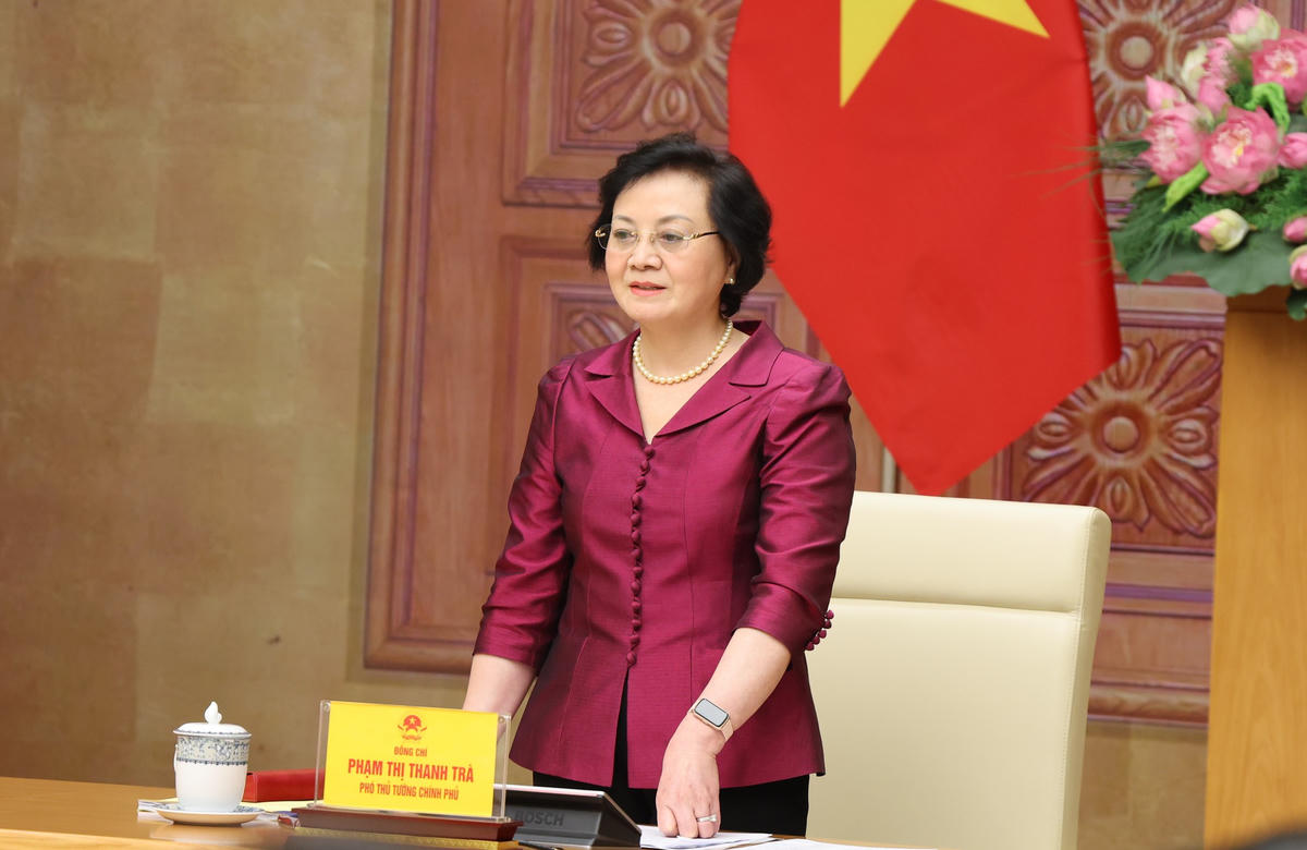 Phó Thủ tướng Phạm Thị Thanh Trà phát biểu tại Hội nghị - Ảnh: Thu Giang