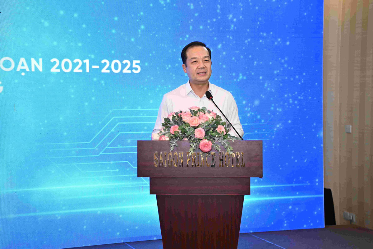 Thứ trưởng Bộ Khoa học và Công nghệ Phạm Đức Long phát biểu. Ảnh: Bộ KHCN.