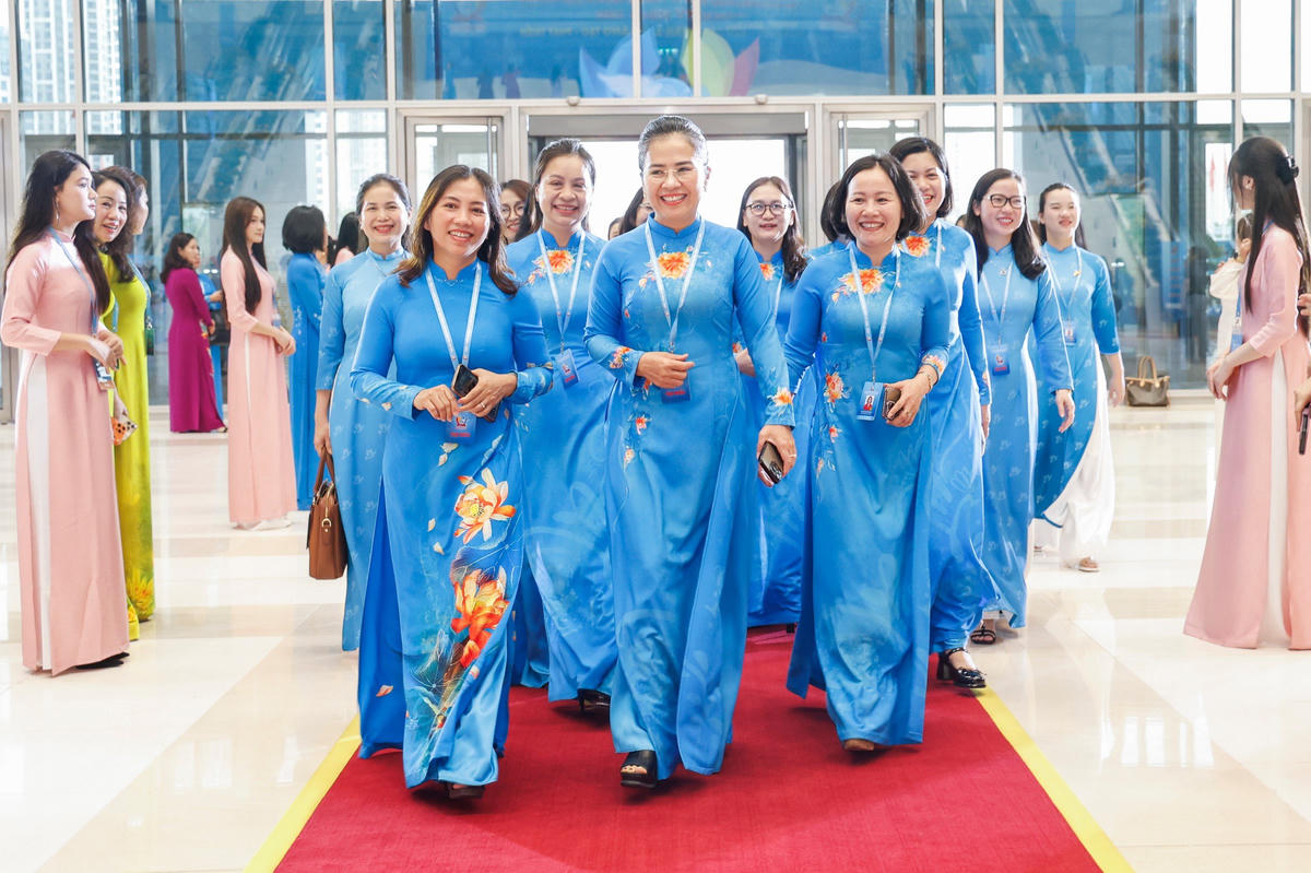 Đoàn đại biểu tỉnh Nghệ An tại Đại hội. Ảnh: Quang Vinh