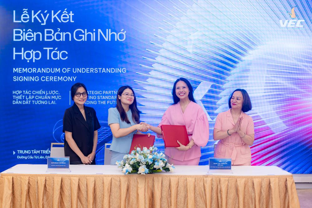 VEC hợp tác cùng Exporum hứa hẹn mang đến những không gian triển lãm mang đậm phong cách sống hiện đại và xu hướng công nghệ tương lai.