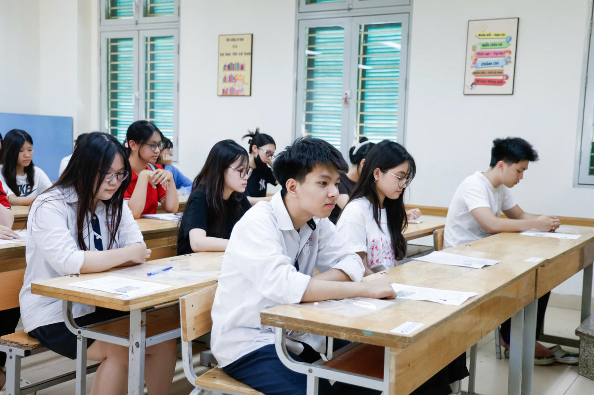 Thí sinh dự thi lớp 10 Hà Nội năm 2026 (ảnh Phạm Quang Vinh)